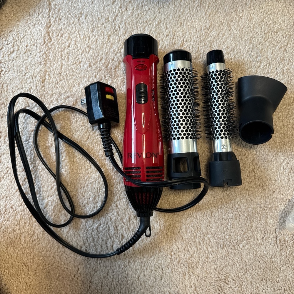 Revlon Red Hair Styling Tool with Attachments